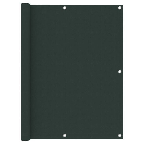 vidaXL Toldo para balc&oacute;n tela oxford verde oscuro 120x300 cm