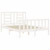 vidaXL Estructura de cama sin colch&oacute;n madera de pino blanca 140x190 cm