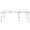 Mesita plegable de aluminio camping 180 x 60 cm