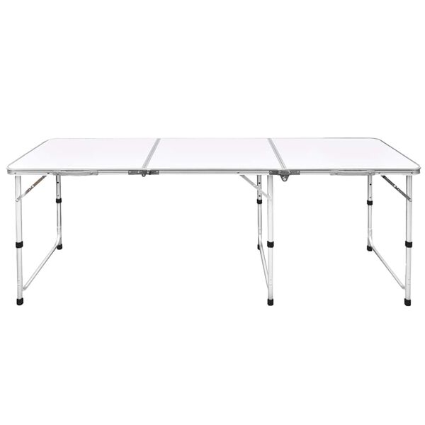 Mesita plegable de aluminio camping 180 x 60 cm