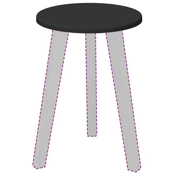 vidaXL Encimera Negro 30 x 30 x 1,5 cm Madera de ingeniería