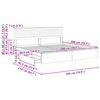 vidaXL Cama con almacenamiento 200 x 200 cm Madera de ingenier&iacute;a