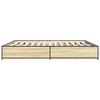 vidaXL Estructura cama madera ingenier&iacute;a metal roble Sonoma 180x200 cm