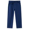 vidaXL Pantalones infantiles con cord&oacute;n azul marino 128