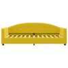 vidaXL Sof&aacute; cama con colch&oacute;n terciopelo amarillo 80x200 cm