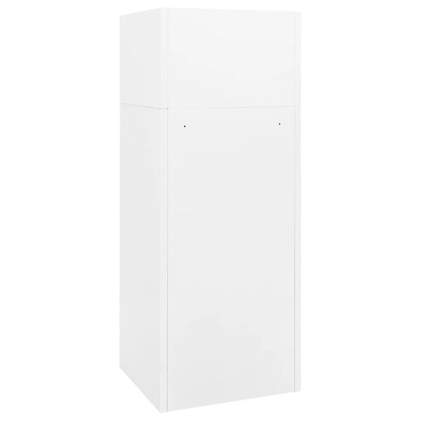 vidaXL Armario para sillas de montar acero blanco 53x53x140 cm