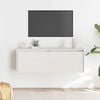 vidaXL Armario de pared de madera maciza de pino blanco 100x30x35 cm