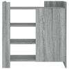 vidaXL Aparador de madera de ingenier&iacute;a gris Sonoma 73,5x35x75 cm