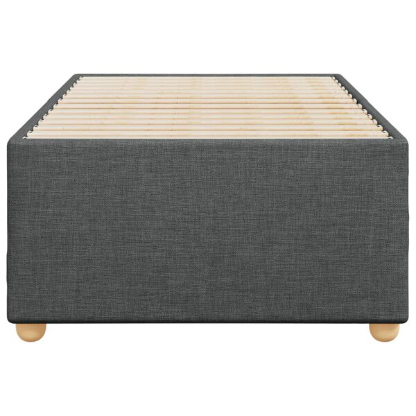 vidaXL Estructura de cama sin colchón tela gris oscuro 80x200 cm
