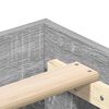 vidaXL Estructura de cama sin colch&oacute;n gris Sonoma 150x200 cm