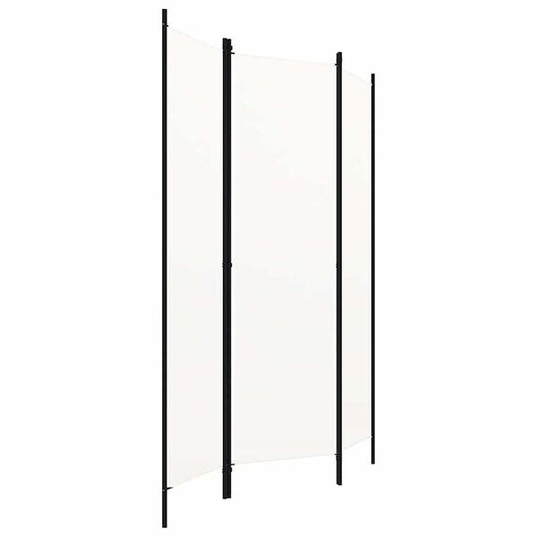vidaXL Biombo divisor de 3 paneles blanco 150x180 cm