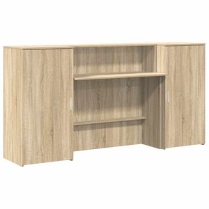 vidaXL Mostrador de recepci&oacute;n roble sonoma 200x50x103,5 cm