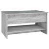 vidaXL Mesa de centro madera contrachapada gris Sonoma 80x50x40 cm