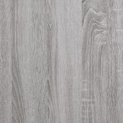 vidaXL Mesita de noche madera contrachapada gris Sonoma 39x39x47,5 cm