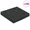 vidaXL Patio de gr&aacute;nulo de goma Negro 9 x 9 x 1 cm Goma
