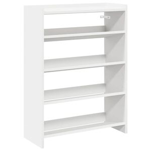 vidaXL Zapatero madera contrachapada blanco 60x25x81 cm