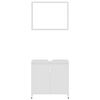 vidaXL Juego de muebles de ba&ntilde;o 3 piezas madera ingenier&iacute;a blanco