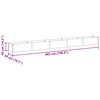 vidaXL Arriate elevado Marr&oacute;n Claro 485 x 50 x 36 cm Acero Galvanizado