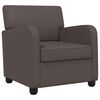 vidaXL Sill&oacute;n Marr&oacute;n Brillante Cuero sint&eacute;tico