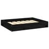 vidaXL Cama para perros madera maciza de pino negro 61,5x49x9 cm