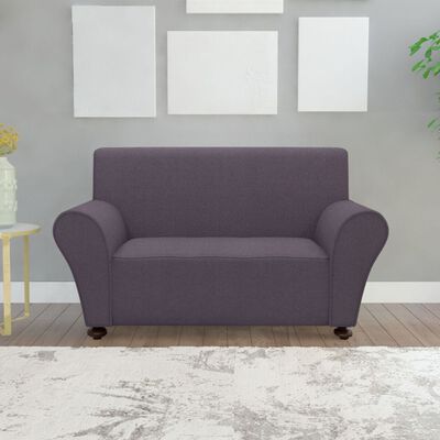 131083 vidaXL Stretch Couch Slipcover Anthracite Polyester Jersey