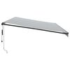 vidaXL Toldo retr&aacute;ctil autom&aacute;tico gris antracita y blanco 600x350 cm