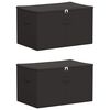 vidaXL Caja de Almacenamiento 2 uds. Tejido no tejido 55 x 35 x 32 cm