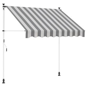 vidaXL Toldo retr&aacute;ctil manual Antracita y Blanco 350 cm
