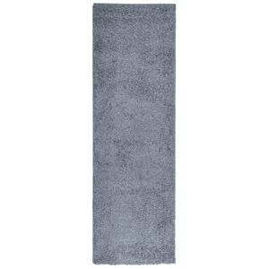 vidaXL Alfombra peluda de pelo largo moderna PAMPLONA azul 80x250 cm