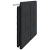 vidaXL Cabecero de cama acolchado Zadar cuero sintético negro 120 cm