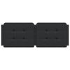 vidaXL Cabecero de cama acolchado Zadar cuero sintético negro 120 cm