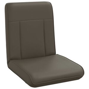vidaXL Sill&oacute;n ajustable Gris Cuero sint&eacute;tico
