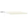 vidaXL Toldo Retr&aacute;ctil El&eacute;ctrico Crema y Blanco 4 x 3 m