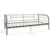 vidaXL Estructura de cama sin colchón metal blanco 90x200 cm