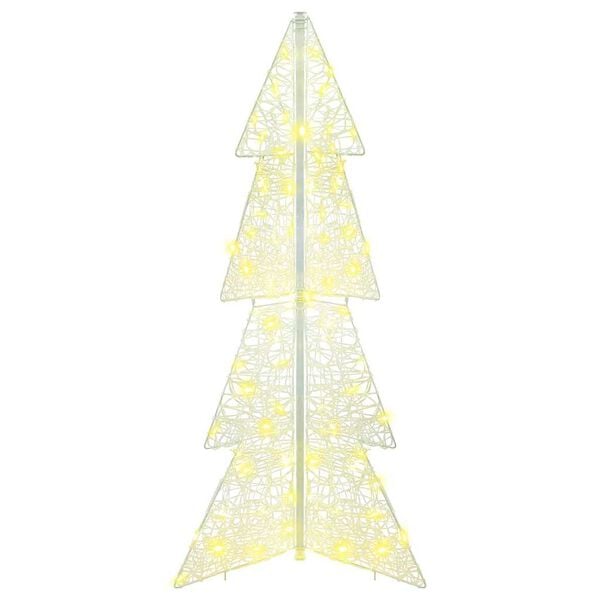 vidaXL &Aacute;rbol de Navidad con 100 LED C&aacute;lido 120 cm Acr&iacute;lico