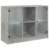 vidaXL Aparador madera de ingenier&iacute;a gris hormig&oacute;n 102x37x75,5 cm