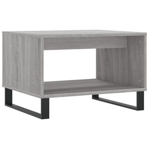vidaXL Mesa de centro madera de ingenier&iacute;a gris Sonoma 60x50x40 cm