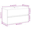 vidaXL Mueble con lavabo integrado roble artisan