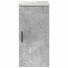 vidaXL Gabinete de Ba&ntilde;o con puerta Gris Concreto 30 x 31,5 x 61 cm