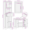 vidaXL Conjunto de muebles de ba&ntilde;o 3 piezas madera maciza de mango