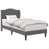 vidaXL Estructura de cama Gris 90 x 190 cm Cuero sint&eacute;tico