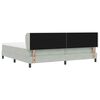 vidaXL Cama tipo Box Spring Gris claro 200 x 200 cm Terciopelo