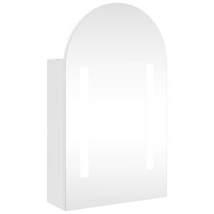 vidaXL Mueble de ba&ntilde;o con espejo arqueado y luz LED blanco 42x13x70 cm
