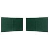 vidaXL Panel lateral de tienda para fiestas 2 uds. 400 x 195 cm Verde