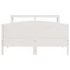 vidaXL Estructura de cama sin colch&oacute;n madera de pino blanca 150x200 cm