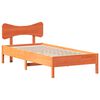 vidaXL Estructura de cama sin colch&oacute;n madera de pino marr&oacute;n 90x200 cm