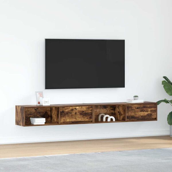 vidaXL Muebles de TV 2 uds madera ingenier&iacute;a color roble 100x31x25,5cm