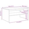 vidaXL Mesa de Caf&eacute; Roble Sonoma 80 x 50 x 40 cm Madera de ingenier&iacute;a