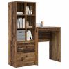 vidaXL Escritorio con caj&oacute;n 2 pcs Madera vieja