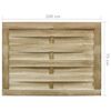 vidaXL Puerta de jardín madera de pino impregnada verde 100x75 cm